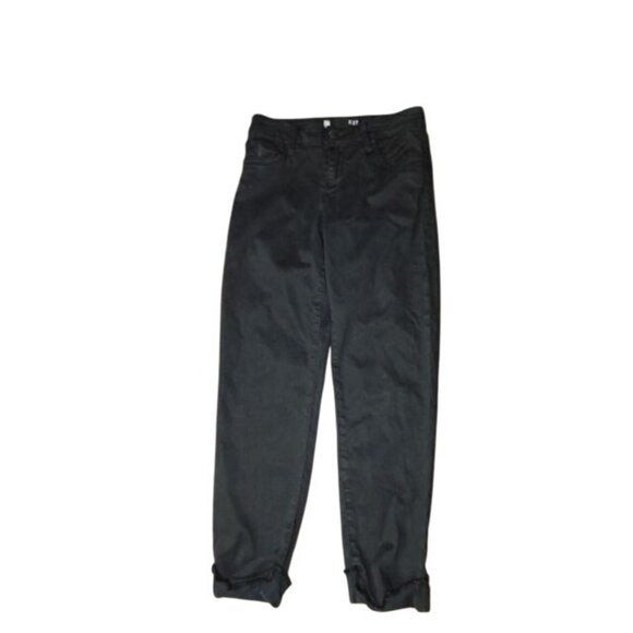 Kut from the Kloth Size 2 Black Amy Crop STRETCH Denim Jeans - Picture 1 of 3